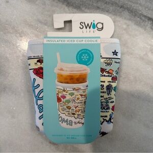 Swig Life Insulated Iced Cup Coolie Oklahoma Themed Landmarks OKC Tulsa